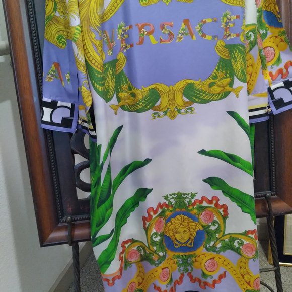 Versace Silk Dress with Belt - Picture 11 of 14